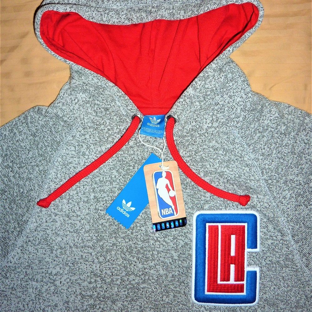 Los Angeles Clippers Hoodie Adidas officially licensed NBA LAC NEW w/ TAGS Large